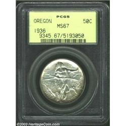 1936 50C Oregon MS67 PCGS.