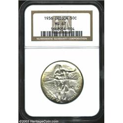 1936 50C Oregon MS67 NGC.