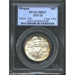 1937-D 50C Oregon MS67 PCGS.