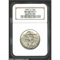 1937-D 50C Oregon MS67 NGC.