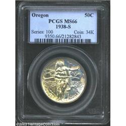 1938-S 50C Oregon MS66 PCGS.