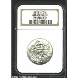 1938-S 50C Oregon MS66 NGC.