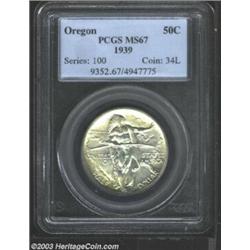 1939 50C Oregon MS67 PCGS.