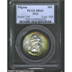 1921 50C Pilgrim MS65 PCGS.