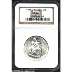 1921 50C Pilgrim MS66 NGC.