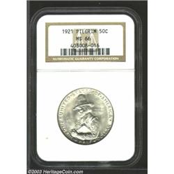 1921 50C Pilgrim MS66 NGC.