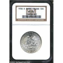 1936-D 50C Rhode Island MS66 NGC.
