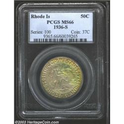 1936-S 50C Rhode Island MS66 PCGS.