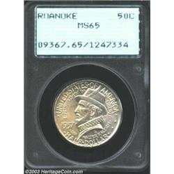 1937 50C Roanoke MS65 PCGS.