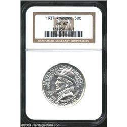 1937 50C Roanoke MS67 NGC.