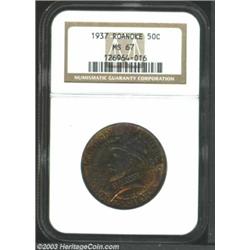 1937 50C Roanoke MS67 NGC.