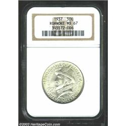 1937 50C Roanoke MS67 NGC.