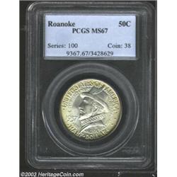 1937 50C Roanoke MS67 PCGS.