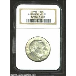 1936 50C Robinson MS66 NGC.