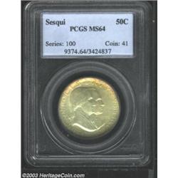 1926 50C Sesquicentennial MS64 PCGS.