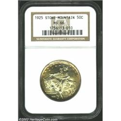 1925 50C Stone Mountain MS66 NGC.