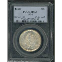 1934 50C Texas MS67 PCGS.