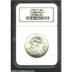 1935-D 50C Texas MS67 NGC.