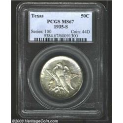 1935-S 50C Texas MS67 PCGS.