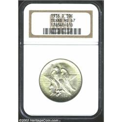 1936-D 50C Texas MS67 NGC.