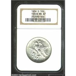1936-D 50C Texas MS67 NGC.