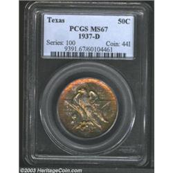 1937-D 50C Texas MS67 PCGS.