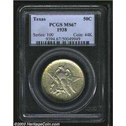 1938 50C Texas MS67 PCGS.