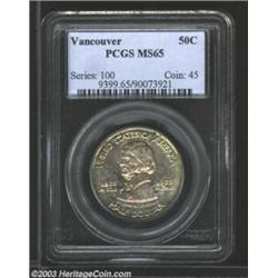 1925 50C Vancouver MS65 PCGS.