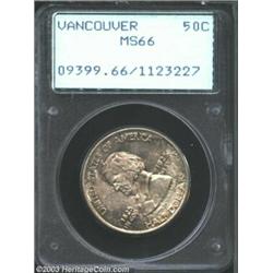 1925 50C Vancouver MS66 PCGS.