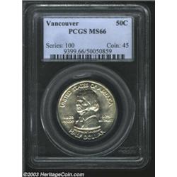 1925 50C Vancouver MS66 PCGS.