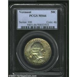 1927 50C Vermont MS66 PCGS.