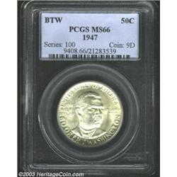 1947 50C Booker T. Washington MS66 PCGS.