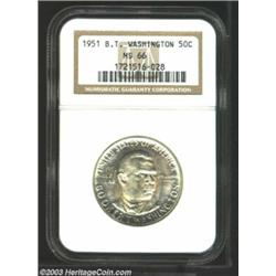 1951 50C Booker T. Washington MS66 NGC.