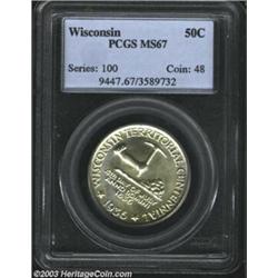 1936 50C Wisconsin MS67 PCGS.