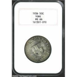 1936 50C York MS66 NGC.