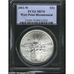 2002-W $1 West Point MS70 PCGS.