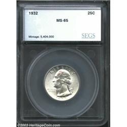 1932 25C Quarter MS65 SEGS (MS64).
