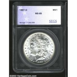 1887-O $1 Morgan Dollar MS65 (MS64) SEGS.
