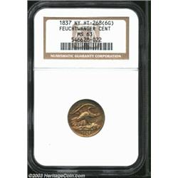 1837 1C Feuchtwanger Cent MS63 NGC.