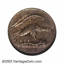 1837 1C Feuchtwanger Cent MS63 NGC.