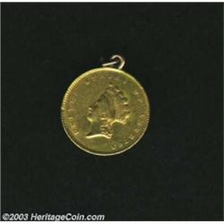 An Uncertified Love Token fashioned from a Type Two Gold Dollar.