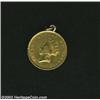Image 1 : An Uncertified Love Token fashioned from a Type Two Gold Dollar.
