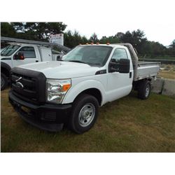 2012 FORD F350 FLATBED TRUCK, VIN/SN:1FDRF3E6XCEA29965 - V8 GAS ENGINE, A/T, ALUM FLATBED BODY W/SID