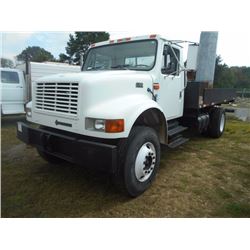 1998 INTERNATIONAL 4800 FLATBED TRUCK, VIN/SN:1HTSEAAN3WH516554 - S/A, INTL DT466E ENG, 6 SPD TRANS,