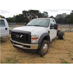 2008 FORD F550 CAB & CHASSIS, VIN/SN:1FDAF56R78ED28046 - POWERSTROKE DIESEL ENGINE, A/T, ODOMETER RE