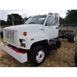 1996 GMC TOPKICK LO PRO CAB & CHASSIS, VIN/SN:1GDG6H1J7SJ518909 - DIESEL ENGINE, 5 SPD TRANS, ODOMET