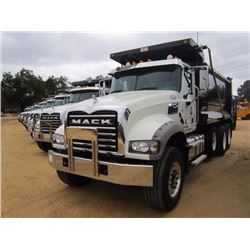 2015 MACK GU713 DUMP TRUCK, VIN/SN:1M2AX09C9FM023447 - TRI-AXLE, 425 HP MACK MP8 ENG, ALLISON 4500RD