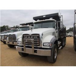 2011 MACK GU713 DUMP, VIN/SN:1M2AX04C1BM009978 - TRI-AXLE, 405 HP MACK MP7 ENGINE, T310M 10 SPD MACK