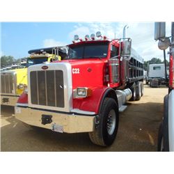 2013 PETERBILT 367 DUMP, VIN/SN:1XPTP4EX3DD176415 - TRI-AXLE, ISX15 550HP CUMMINS ENGINE, 18 SPD TRA