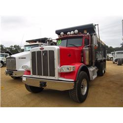 2013 PETERBILT 389 DUMP, VIN/SN:1XPXD40X5DD212624 - TRI-AXLE, 600HP CUMMINS ISX 15 DIESEL ENGINE, 18